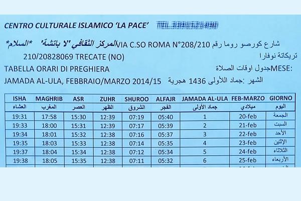 Centro culturale o luogo di preghiera?