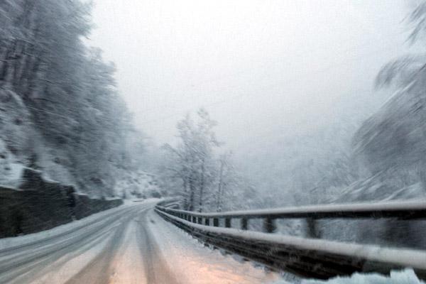 Nevicata in Ossola: chiusa la strada Goglio Devero