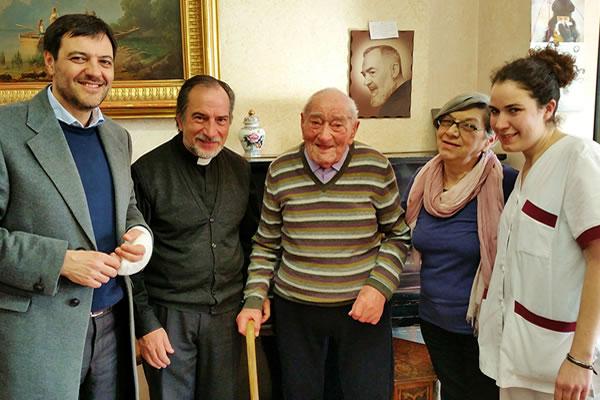 Traguardo record per un ospite della Casa di riposo San Francesco: compie 107 anni