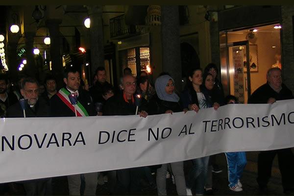 Novara dice no al terrorismo