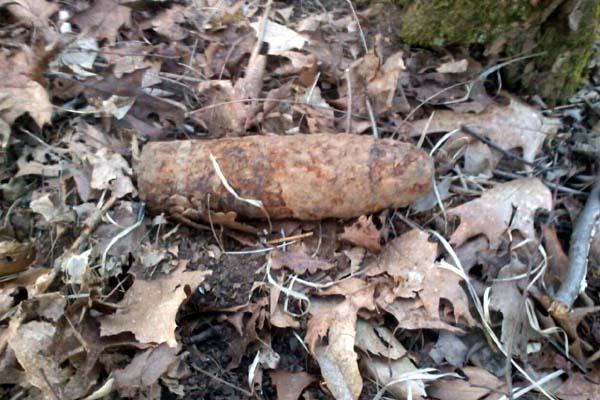 Ordigno bellico ritrovato nei boschi