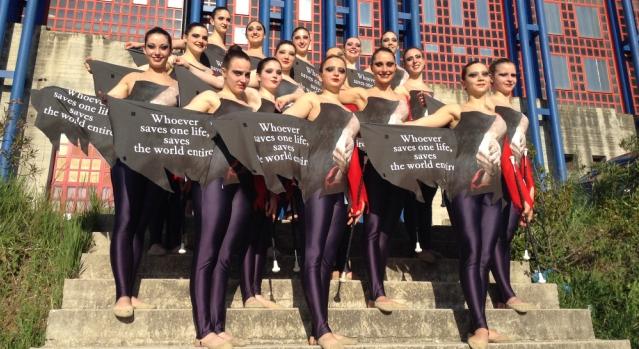 Sport e memoria si uniscono: il Twirling Santa Cristina porta in campo Schindler’s List