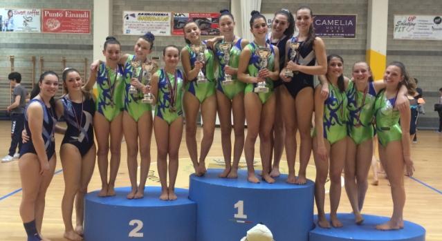 Podio tutto della Ginnastica 2000 al trofeo regionale di artistica