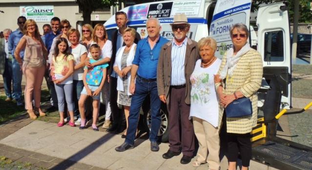 Consegnato un nuovo mezzo all’Auser Borgomanero