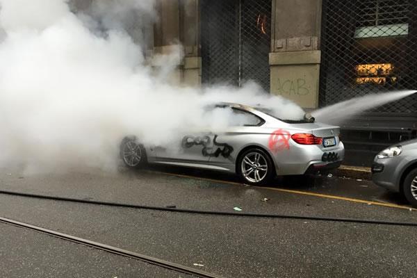 Imprenditore di Omegna preso di mira dai Black Bloc a Milano