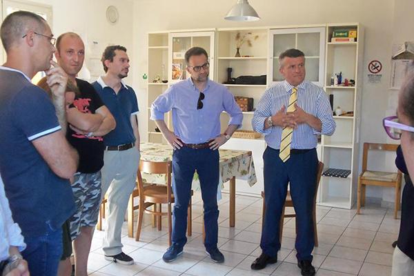 Ferrari in visita alle strutture del Dipartimento di Salute Mentale dell’Asl No