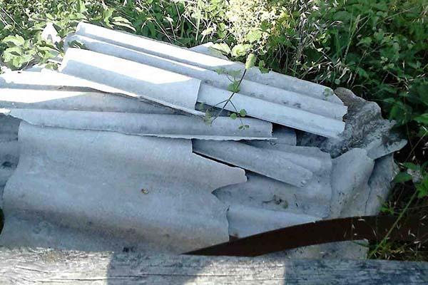 Ancora eternit nel Parco del Ticino a Cerano