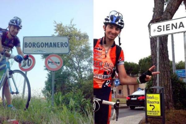 In bicicletta al Palio di Siena, l’impresa agostana