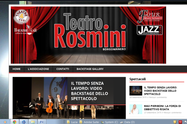 Il Teatro Rosmini è anche un blog
