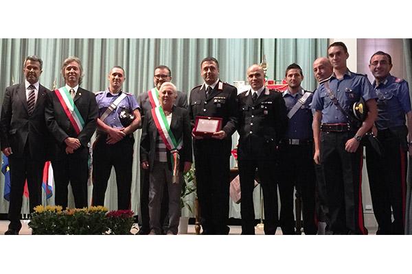 Territorio sicuro, encomio ai Carabinieri