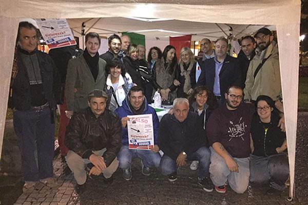 Bilancio positivo per il primo gazebo notturno di presidio del territorio