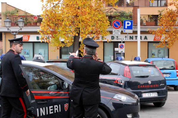 Rapina in banca a Ghemme