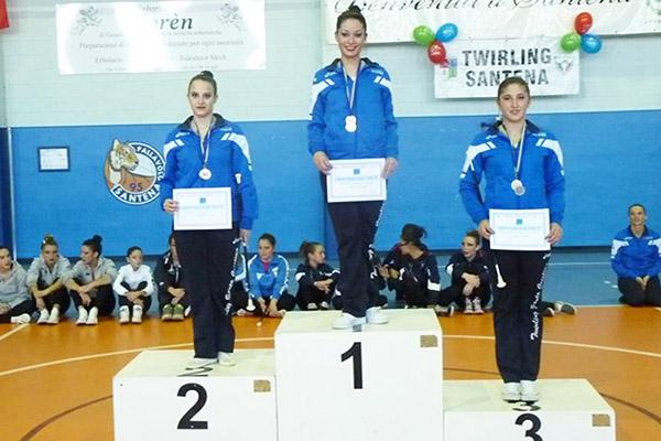 16 atlete e 12 medaglie, nuova gara record per il Twirling Santa Cristina