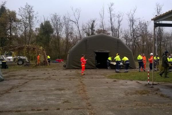 La Protezione Civile di Borgomanero in aiuto dopo un incidente aereo