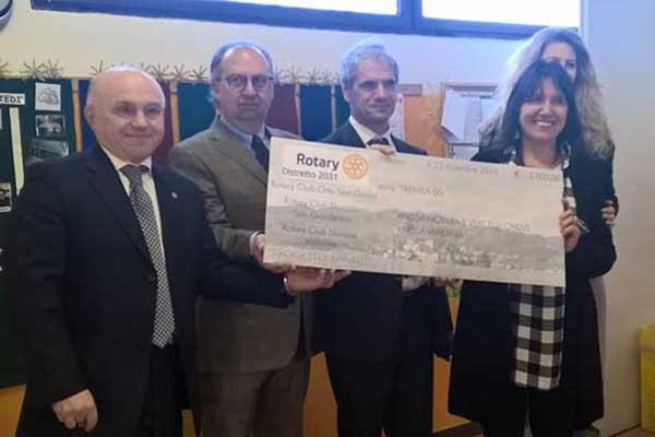 I tre Rotary novaresi in aiuto ad Angsa Novara-Vercelli onlus