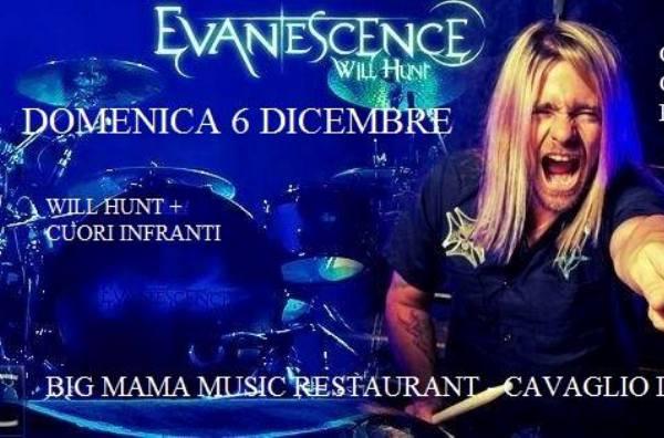 Sul palco a Cavaglio d’Agogna il batterista di Evanescence e Vasco Rossi