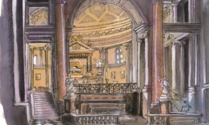 La chiesa di Ghemme vista da un disegnatore