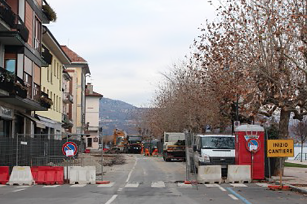 Lungolago Marconi, iniziati i lavori