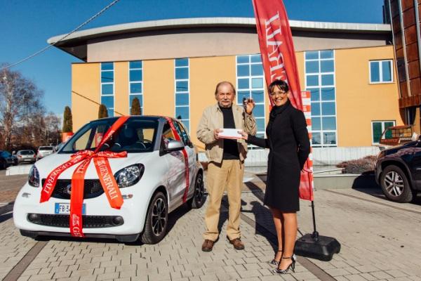 La Smart messa in palio dalle assicurazioni Generali vinta a Borgomanero