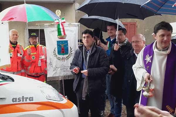A Nebbiuno con l’Ambulanza del Vergante inaugurata postazione salvavita
