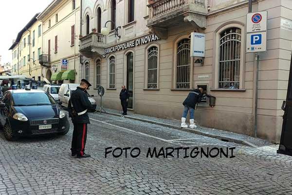 Fatto saltare sportello bancomat a Carpignano Sesia