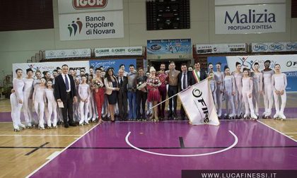 I campioni del pattinaggio artistico si allenano a Novara