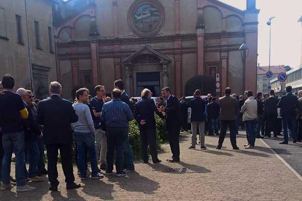 Grande commozione per l’ultimo saluto a Giampaolo Ferrari