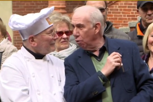 La paniscia protagonista in Tv con Piero Bertinotti