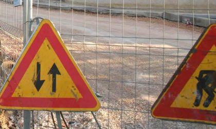 Cantieri sulle strade a Borgomanero