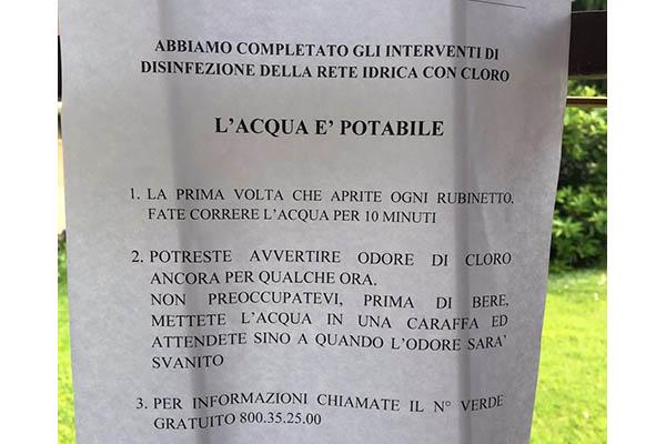 Acqua tornata pulita nella zona sud di Novara