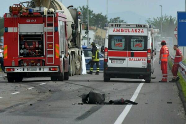 Incidente mortale a Bellinzago: statale riaperta