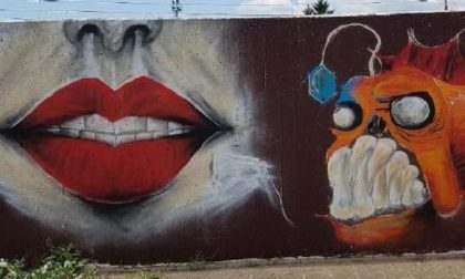 Bufera a Legro sul murales dei liceali