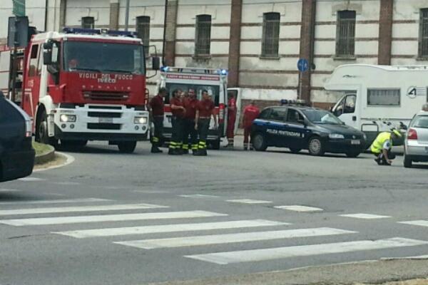 Ciclista investito tra viale Ferucci e viale XXV Aprile