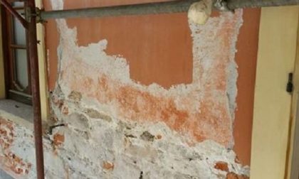 Lavori di restauro al Municipio di Orta