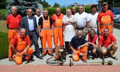 Protezione Civile al lavoro per pulire il Rio Grua