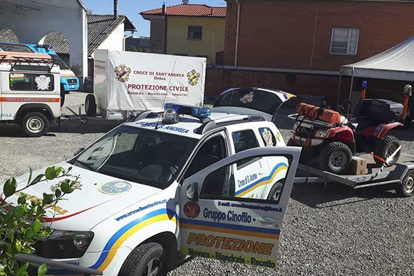 Ad Amatrice anche i volontari della Croce di Sant’Andrea di Novara