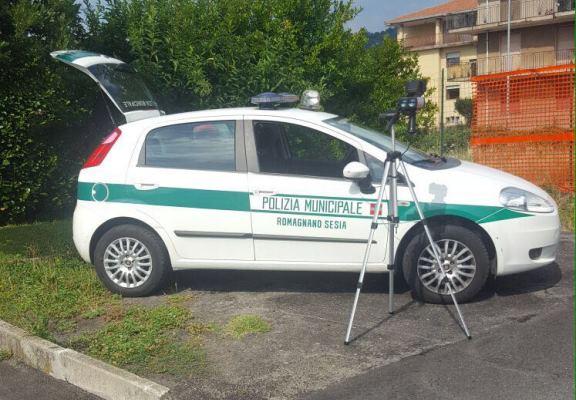 Telelaser, nelle prossime settimane controlli a tappeto a Romagnano Sesia