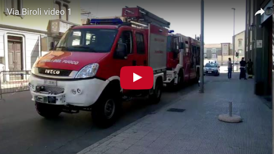 Via Biroli: intervento proseguito per tutta la giornata (video)