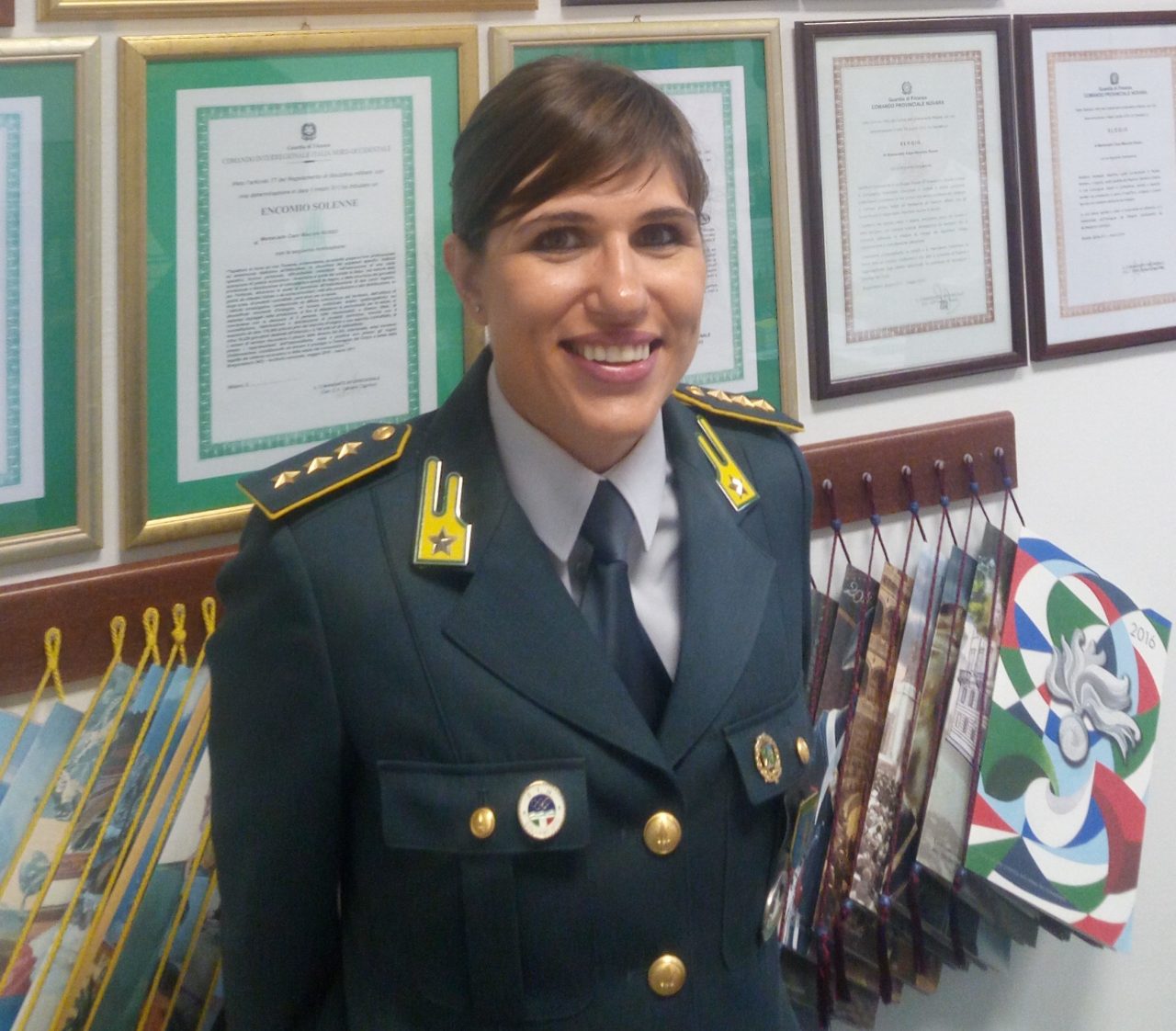 Francesca Dal Ponte nuovo comandante della Guardia di finanza di Borgomanero
