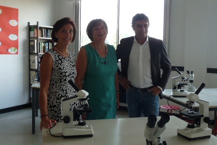 Il presidente Besozzi in visita al Pascal di Romentino