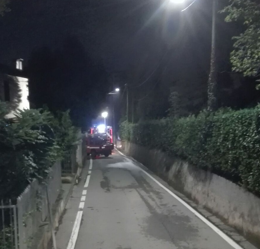 Incendio in un garage di Colazza