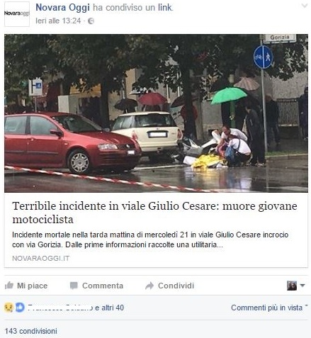 La commozione corre sui social per la morte di Massimo Centrella