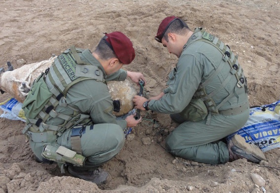 Trovati residuati bellici a Casaleggio