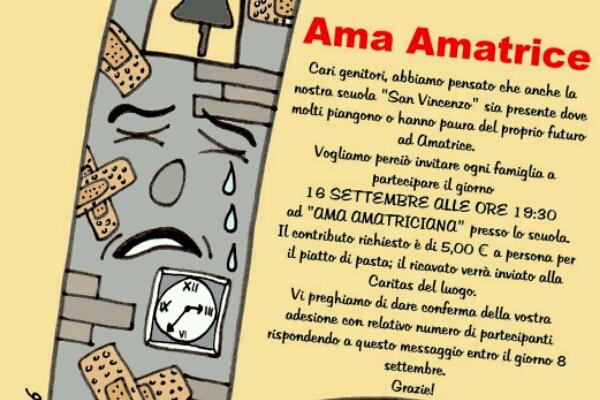 Alla S. Vincenzo “Ama Amatrice”
