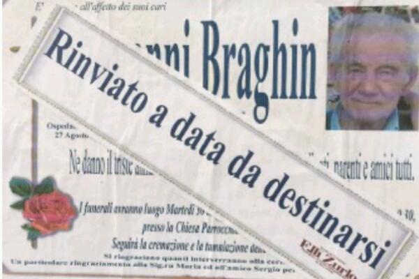 Morte sospetta, funerale rinviato