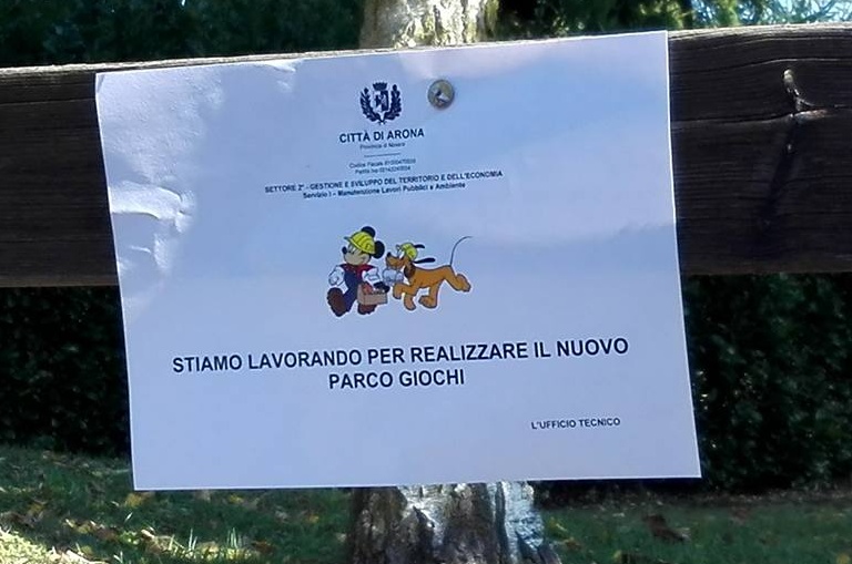 Giochi nuovi di zecca in arrivo al parco di Montrigiasco