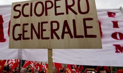 Venerdì 17 novembre sciopero generale indetto da Cgil e Uil