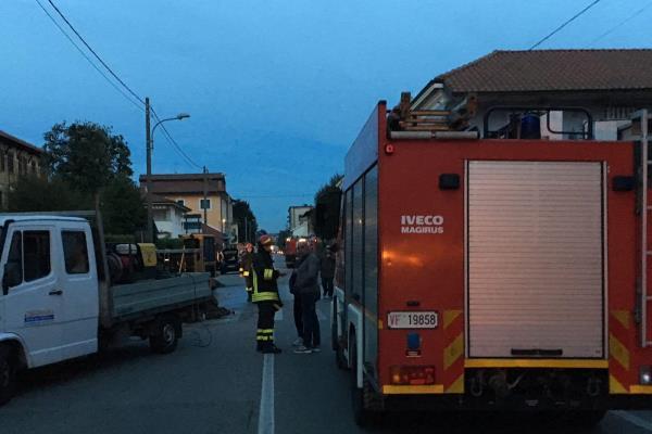 Fuga di gas in via Maggiate