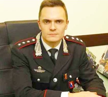 Andrea Ceron, 29 anni, nuovo comandante dei carabinieri di Arona