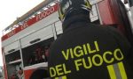 Incendio in una cabina Enel di Oleggio